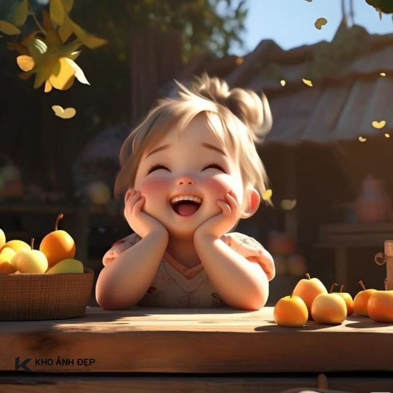 Avatar cô gái má hồng siêu cute