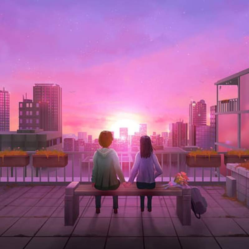 99+ Ảnh anime chill lofi cực đẹp cho điện thoại & máy tính 5 Một đêm vàng ánh đèn, trọn vẹn chill