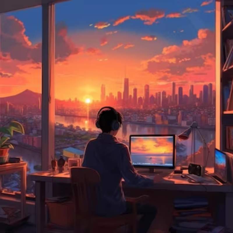 99+ Ảnh anime chill lofi cực đẹp cho điện thoại & máy tính 7 anh anime chill 16