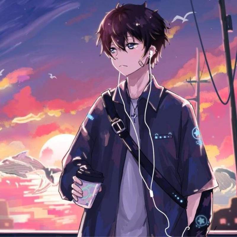 99+ Ảnh anime chill lofi cực đẹp cho điện thoại & máy tính 17 Chill boy – khi tâm hồn thả trôi cùng hoàng hôn