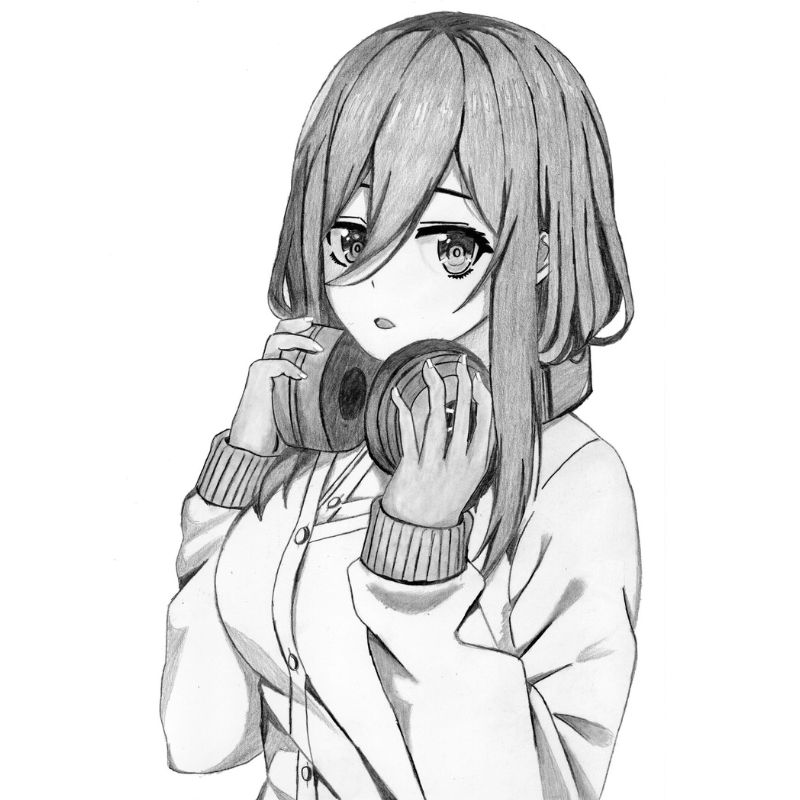 1001+ Ảnh anime đen trắng nam ngầu, nữ cute siêu chất lượng 9 ảnh anime đen trắng