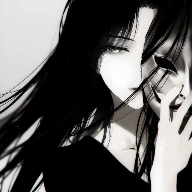 1001+ Ảnh anime đen trắng nam ngầu, nữ cute siêu chất lượng 25 ảnh anime đen trắng