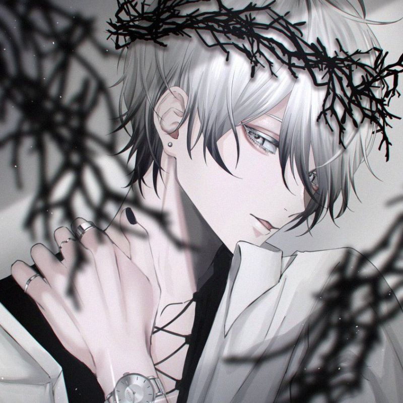 1001+ Ảnh anime đen trắng nam ngầu, nữ cute siêu chất lượng 3 ảnh anime đen trắng