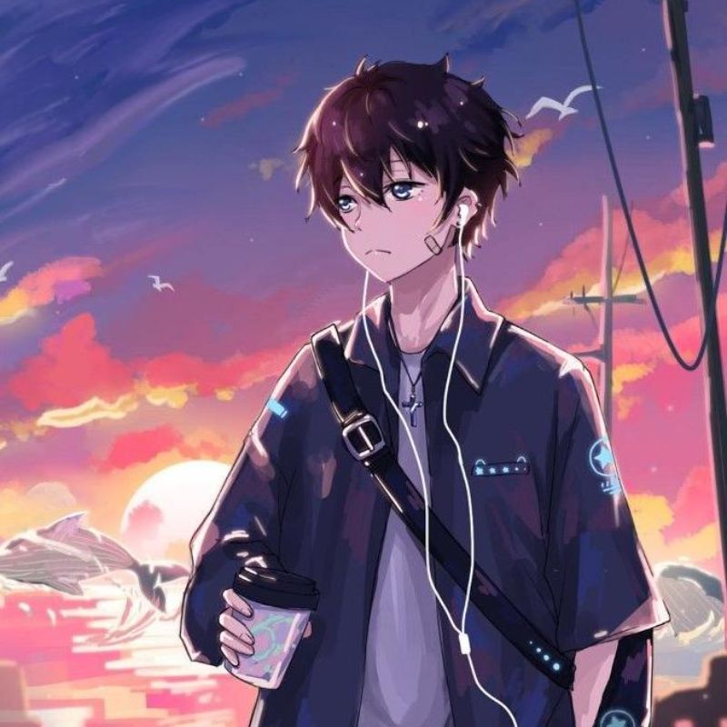 Bộ sưu tập 99+ ảnh anime học sinh ngầu, cute, cá tính 5 Ảnh anime nam đi học về với bầu trời siêu đẹp