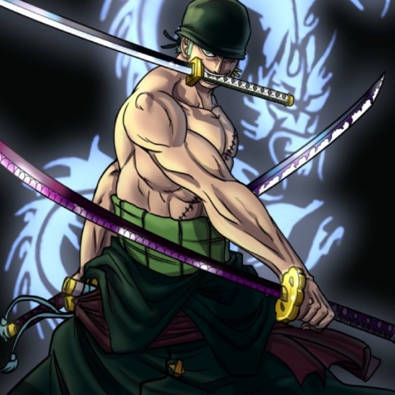 101+ Ảnh Anime ngầu lạnh lùng cho nam, nữ đặt hình nền điện thoại 2 Ảnh anime Zoro cầm kiếm siêu ngầu