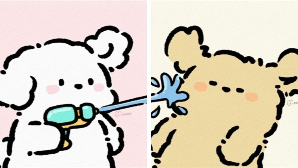 Avatar bắn nước chọc ghẹo hai hước của cặp đôi