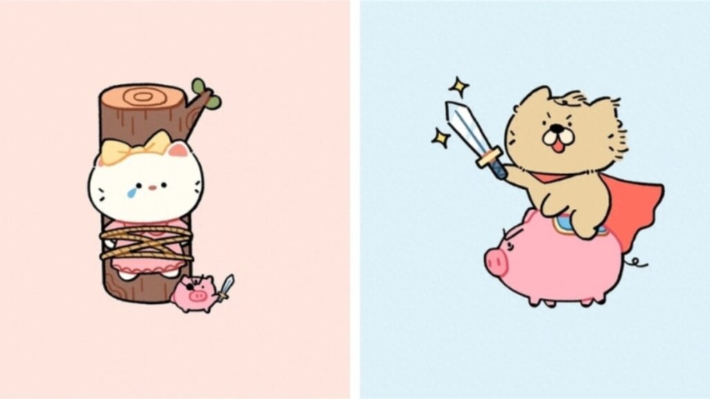 Avatar đôi vô tri, tình bạn cực chất