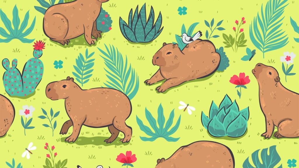 100+ hình nền Capybara cute, đáng yêu và thư giãn nhất 9 hình nền capybara