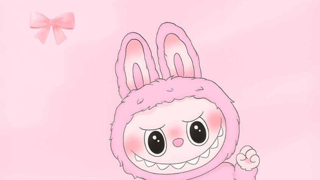 99+ Hình nền labubu đáng yêu, ngộ nghĩnh, siêu sắc nét 11 Hình labubu hoạt hình màu hồng siêu cưng