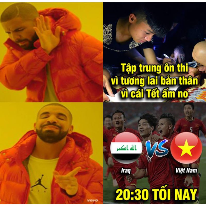 Meme drake chỉ tay chế hài bựa