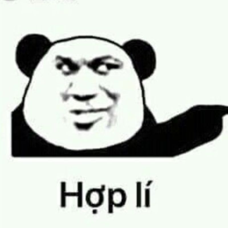 Meme chỉ tay gấu trúc hợp lý