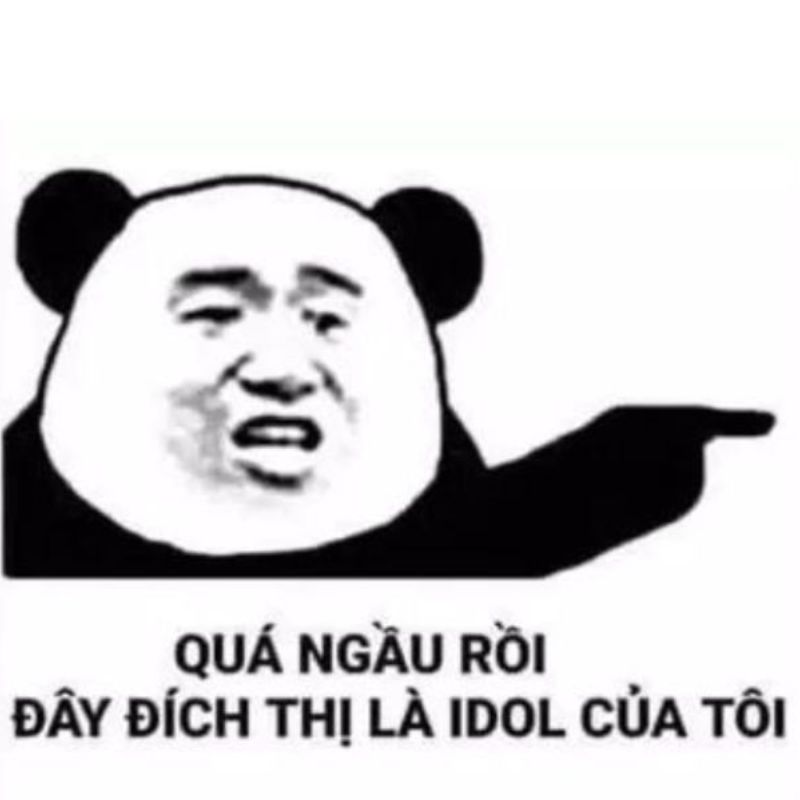 Meme chỉ tay gấu trúc