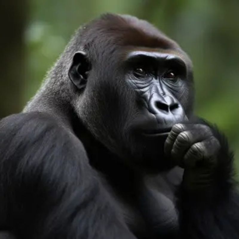 meme con khỉ suy nghĩ