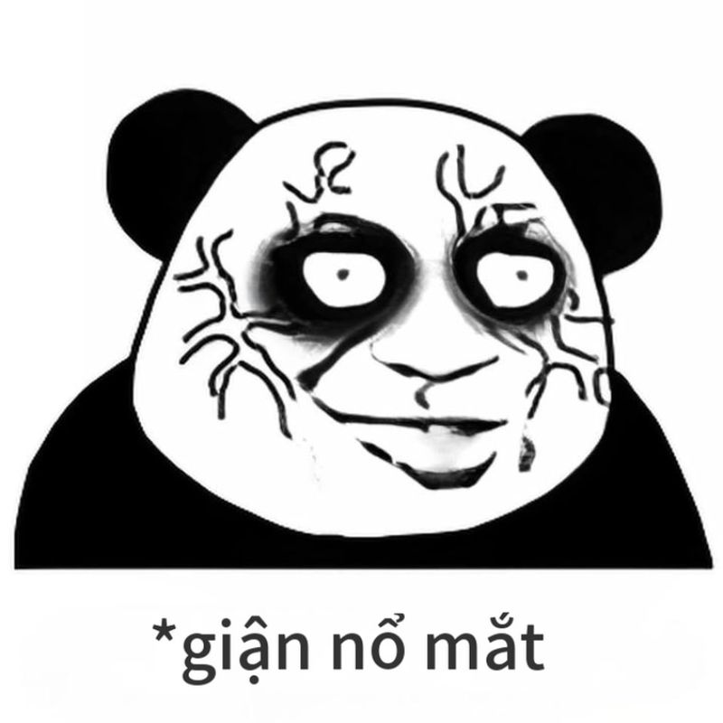 7749+ Meme gấu trúc hài hước, bựa, cà khịa cực hot trên Weibo 6 meme gấu trúc giận nổ mắt