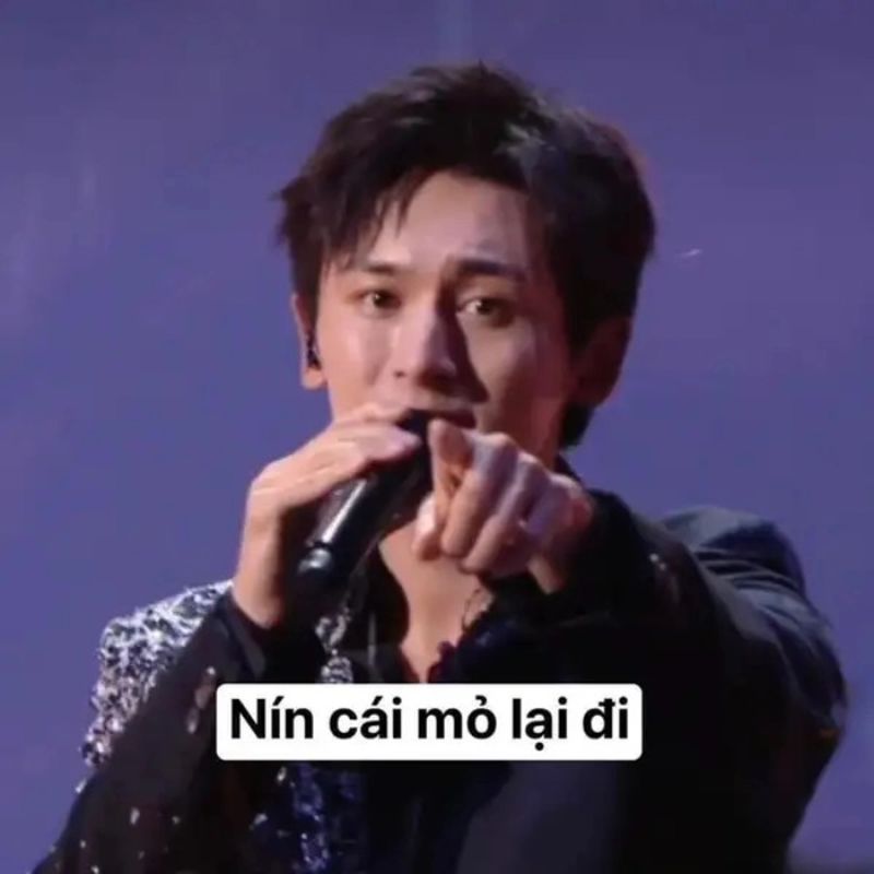 99+ Meme Nín hài hước cực chất khiến cộng đồng mạng bật cười 19 Meme ca sĩ nói nín