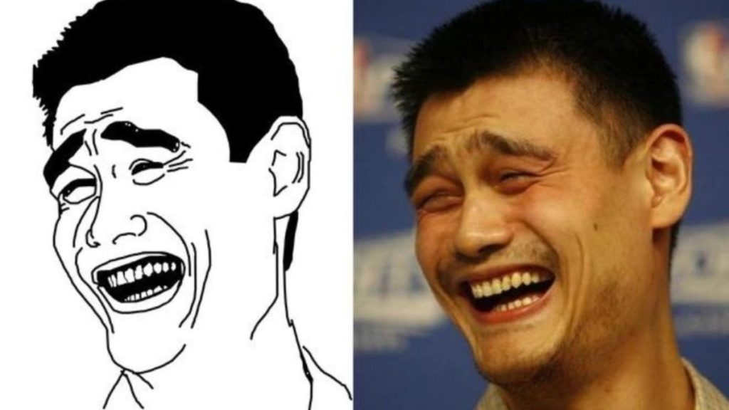 Trọn bộ 100+ meme nổi tiếng hài hước khiến giới trẻ phát sốt 11 Anh chàng yao Ming với khuôn mặt không biết là đang khóc hay cười