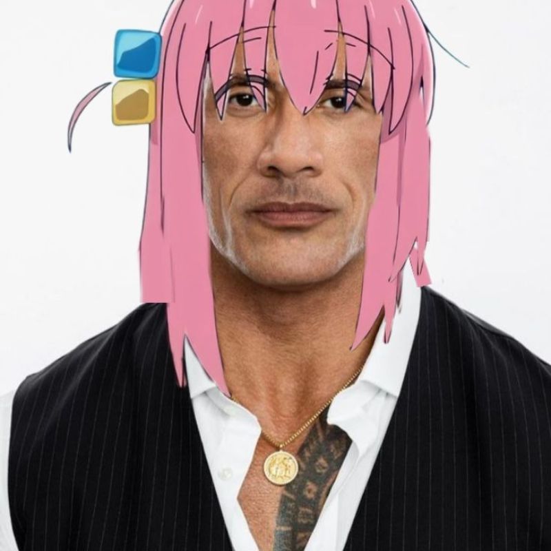 69+ Ảnh The Rock meme hài hước khiến bạn cười không nhặt được mồm 12 Ảnh The Rock meme Bocchi lạnh lùng