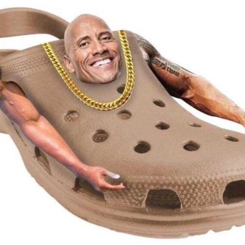 69+ Ảnh The Rock meme hài hước khiến bạn cười không nhặt được mồm 7 Ảnh The Rock meme chiếc dép