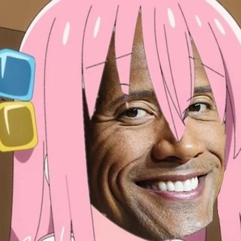 69+ Ảnh The Rock meme hài hước khiến bạn cười không nhặt được mồm 8 Ảnh The Rock meme Bocchi siêu bựa