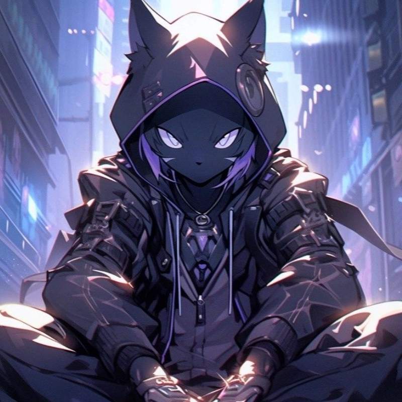 Ảnh anime hình mèo dáng người