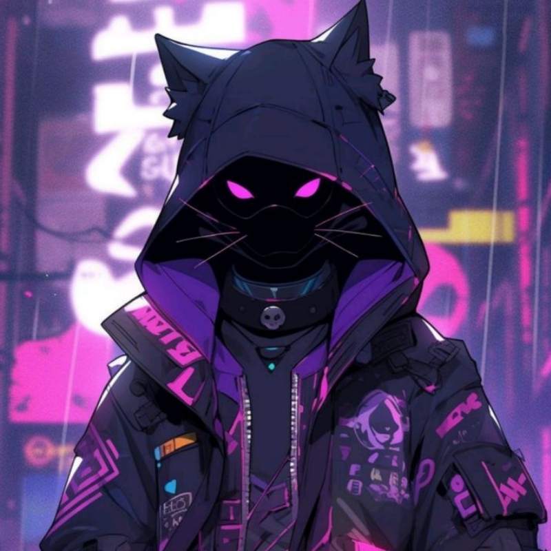 Anime mèo ngầu màn đêm