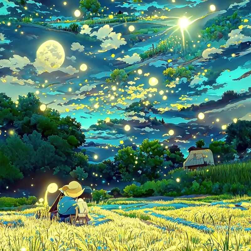 99+ Ảnh phong cảnh Anime 4K tuyệt đẹp, sắc nét nhất 21 Ảnh phong cảnh anime làng quê yên bình