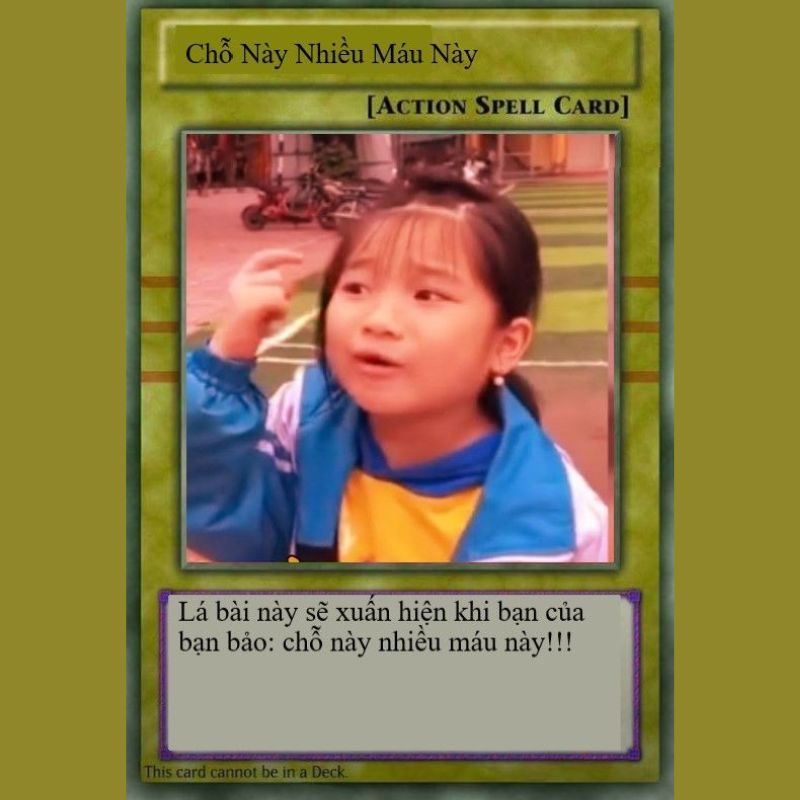 69+ Lá bài meme hài hước, ấn tượng, hot nhất mạng xã hội 22 Lá bài meme phản dame siêu hài