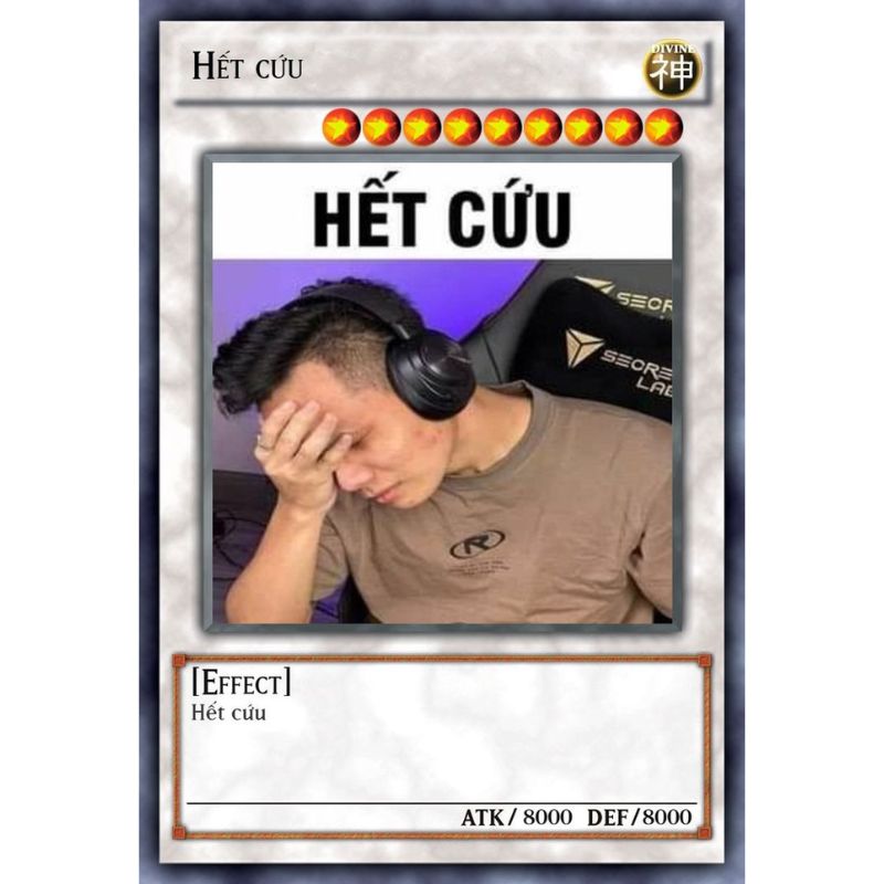 69+ Lá bài meme hài hước, ấn tượng, hot nhất mạng xã hội 6 Lá bài meme hết cứu