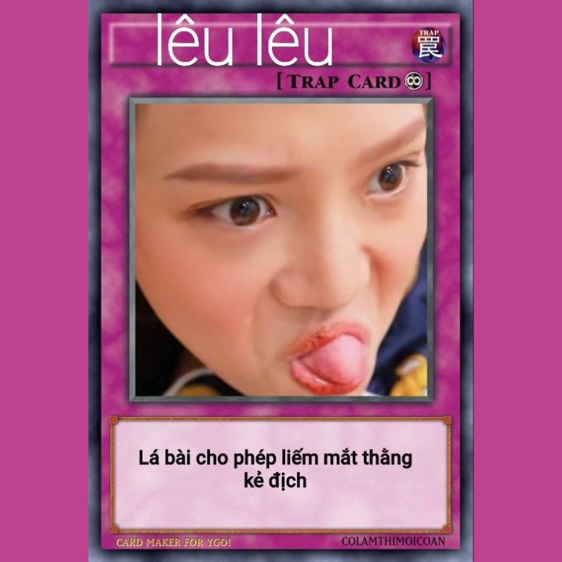69+ Lá bài meme hài hước, ấn tượng, hot nhất mạng xã hội 7 Lá bài meme lêu lêu