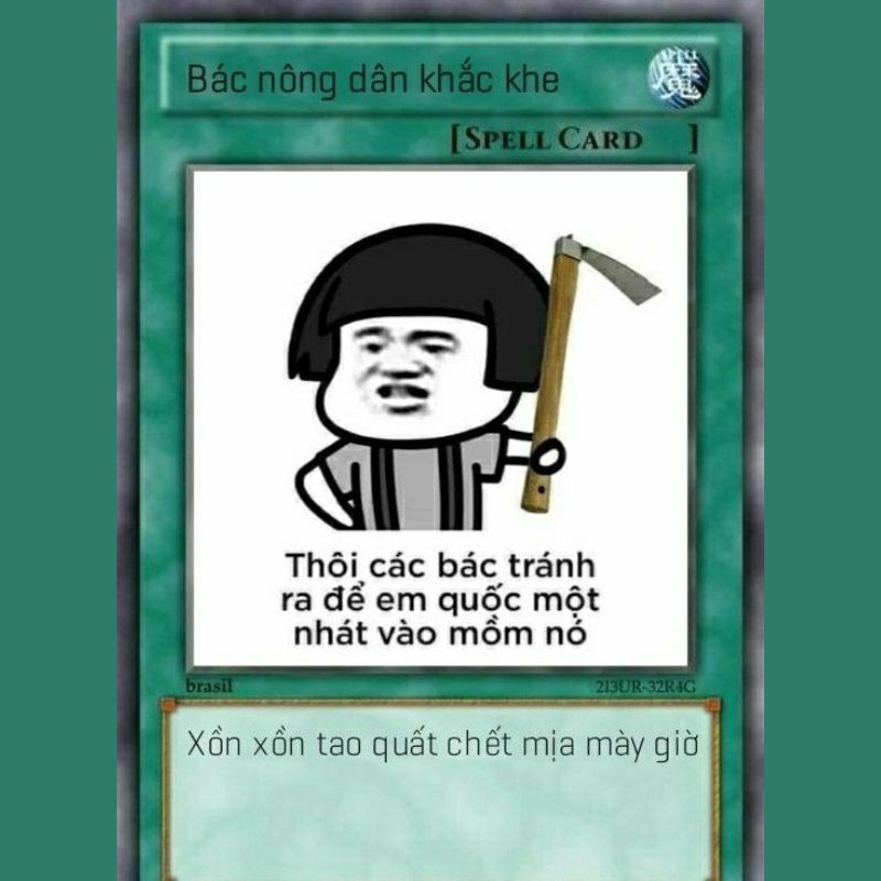 69+ Lá bài meme hài hước, ấn tượng, hot nhất mạng xã hội 10 Lá bài meme siêu bựa