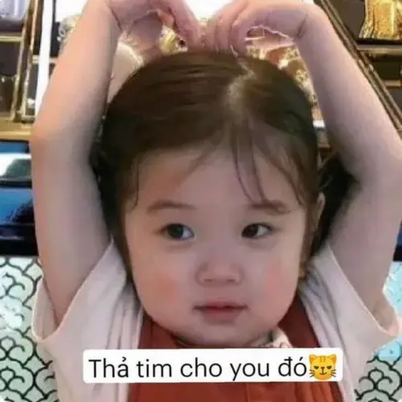 69+ Meme thả tim hài hước, đáng yêu khiến ai cũng tan chảy 25 meme thả tim