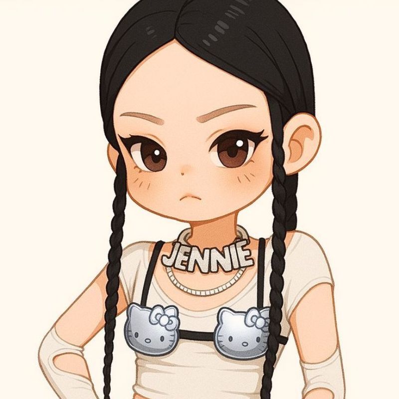 Avatar chibi nữ ngầu và cá tính
