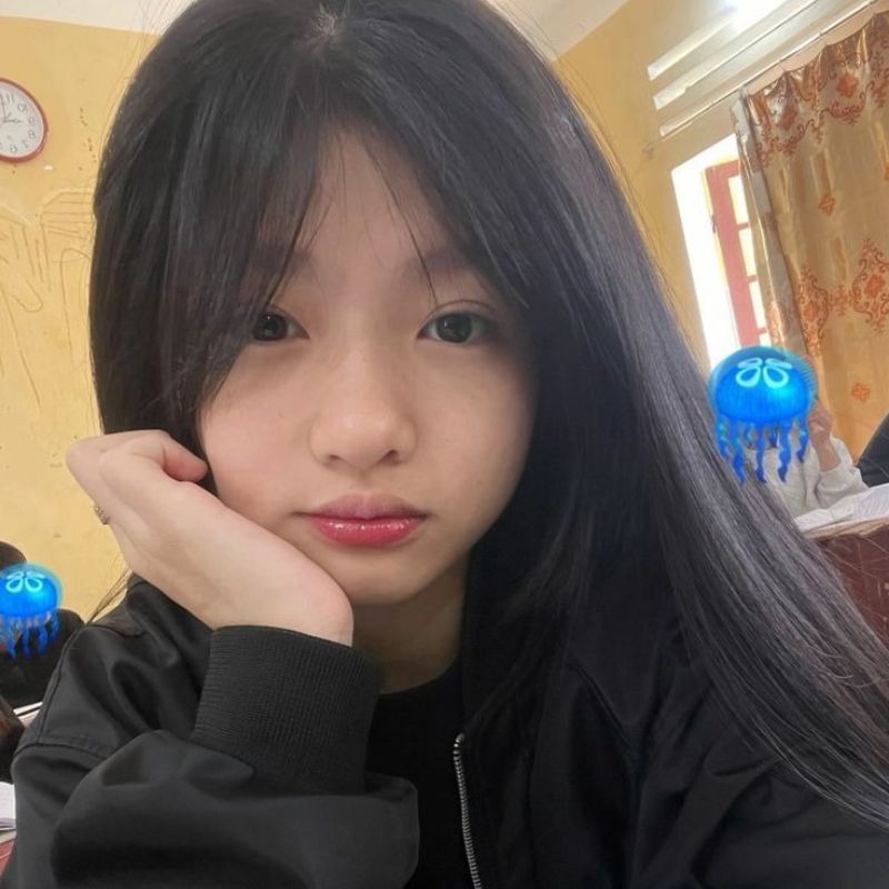 199 Ảnh avatar gái xinh k10 đẹp trong trẻo, chuẩn gen Alpha 3 Avatar gái xinh k10 chống cằm