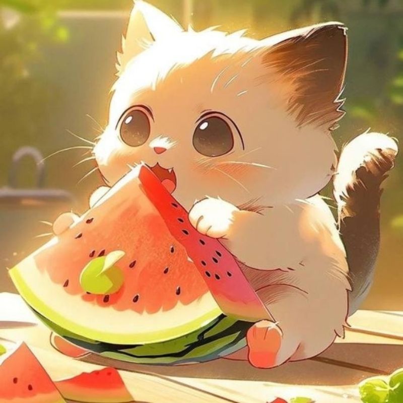 201+ Avatar vô tri mèo dễ thương, hài hước và cực đáng yêu 71 avatar vô tri mèo anime đáng yêu