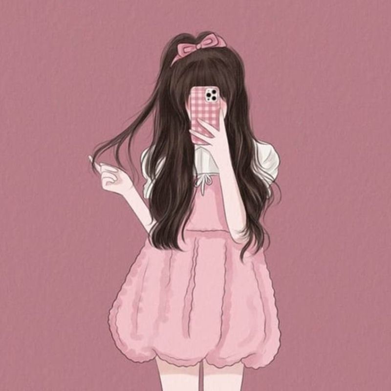 100+ Ảnh che mặt con gái avatar cute, cực xinh, cực đáng yêu 14 che mặt con gái avatar cute