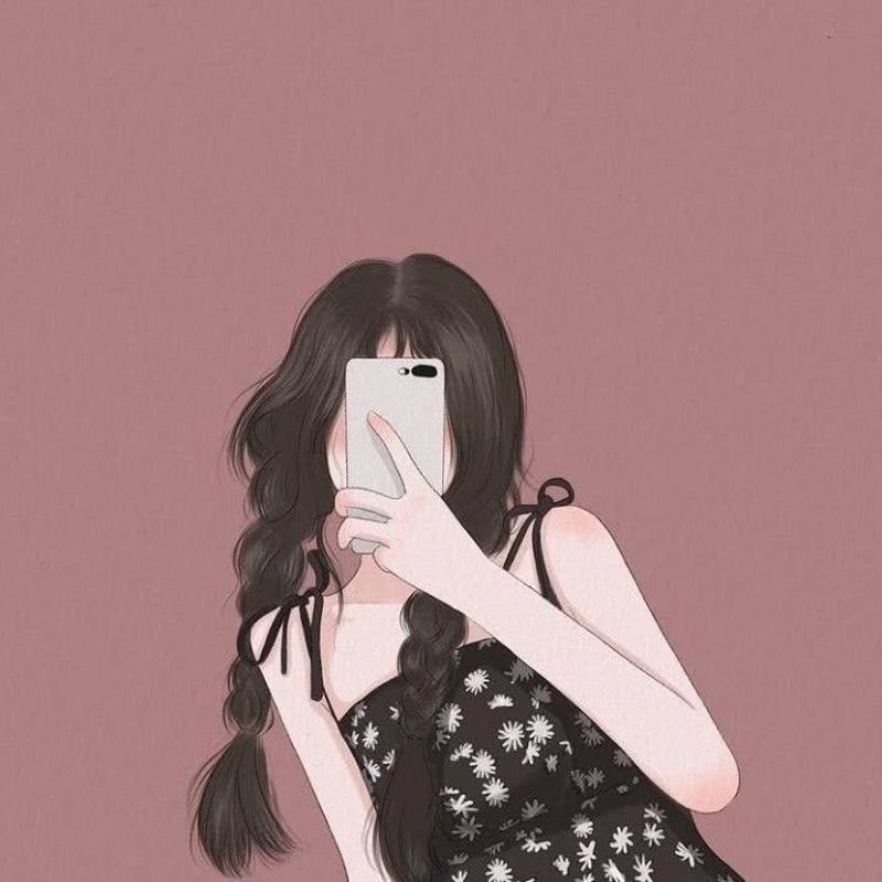 100+ Ảnh che mặt con gái avatar cute, cực xinh, cực đáng yêu 17 Ảnh avatar con gái che mặt mặc áo hai dây cute