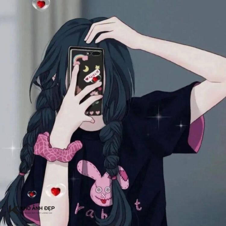 +100 ảnh che mặt con gái avatar cute đẹp, dễ thương, hot trend nhất