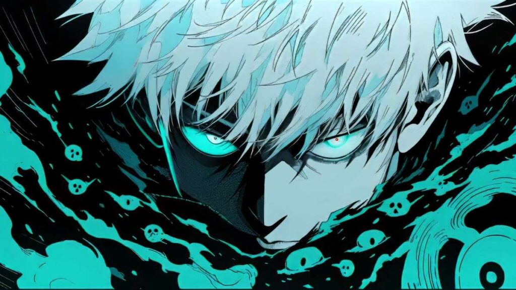 hình nền gojo mặt lạnh