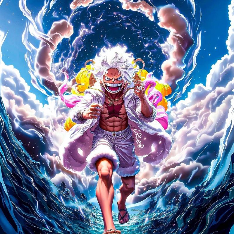 199+ hình nền Luffy Gear 5 siêu ngầu, chất lượng cao 2 hình nền siêu ngầu Luffy Gear 5