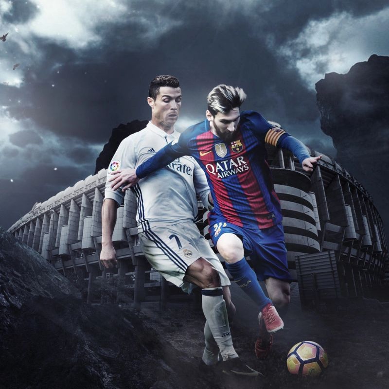 BST 99+ ảnh Messi chất lượng cao, full HD cho fan hâm mộ 24 Hình Messi và Ronaldo tranh bóng