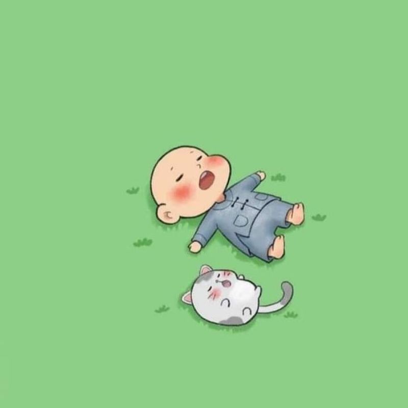 100+ Avatar chú tiểu an nhiên, đáng yêu, được yêu thích hiện nay 11 Avatar hình chú tiểu nằm trên bãi cỏ đáng yêu