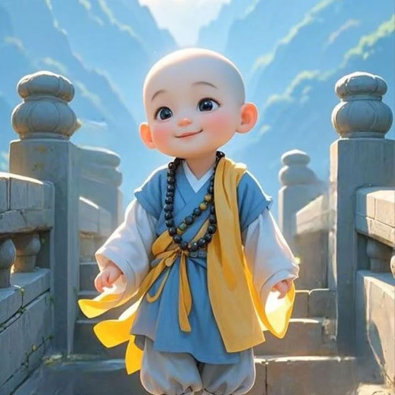 100+ Avatar chú tiểu an nhiên, đáng yêu, được yêu thích hiện nay 23 Avatar hình chú tiểu đi qua cầu thật đáng yêu