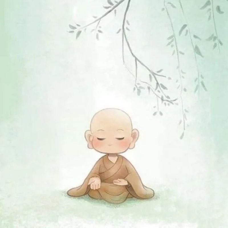 100+ Avatar chú tiểu an nhiên, đáng yêu, được yêu thích hiện nay 4 Avatar chú tiểu ngồi thiên dưới nhánh cây tĩnh lặng