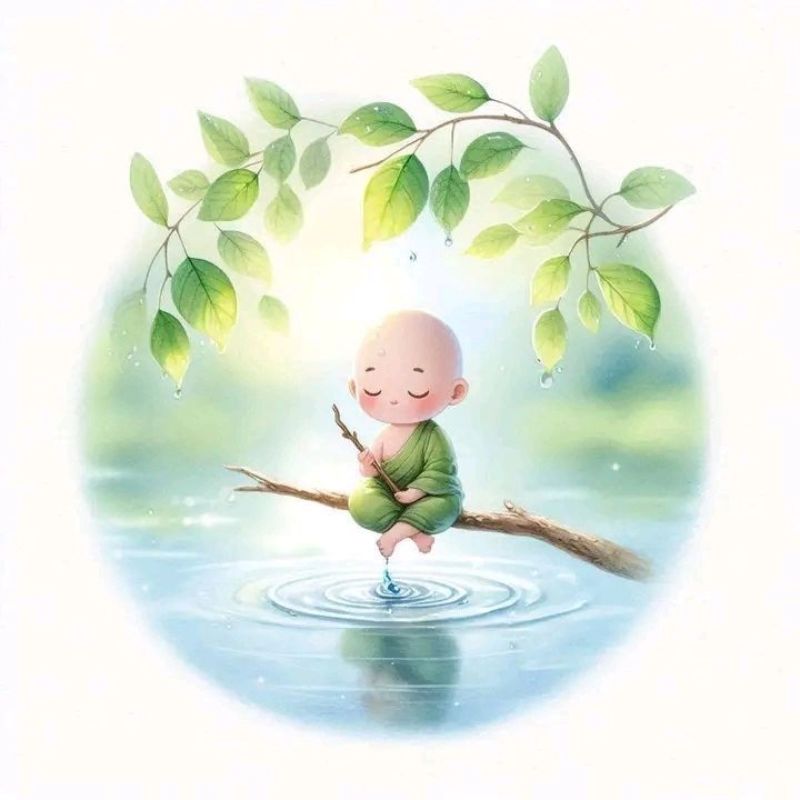 100+ Avatar chú tiểu an nhiên, đáng yêu, được yêu thích hiện nay 7 Avatar chú tiểu ngồi thiên trên cành cây