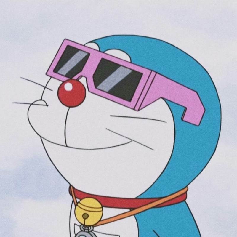 100+ avatar Doremon mới siêu dễ thương, ngầu năm 2026 11 avatar mèo máy doremon đeo kính