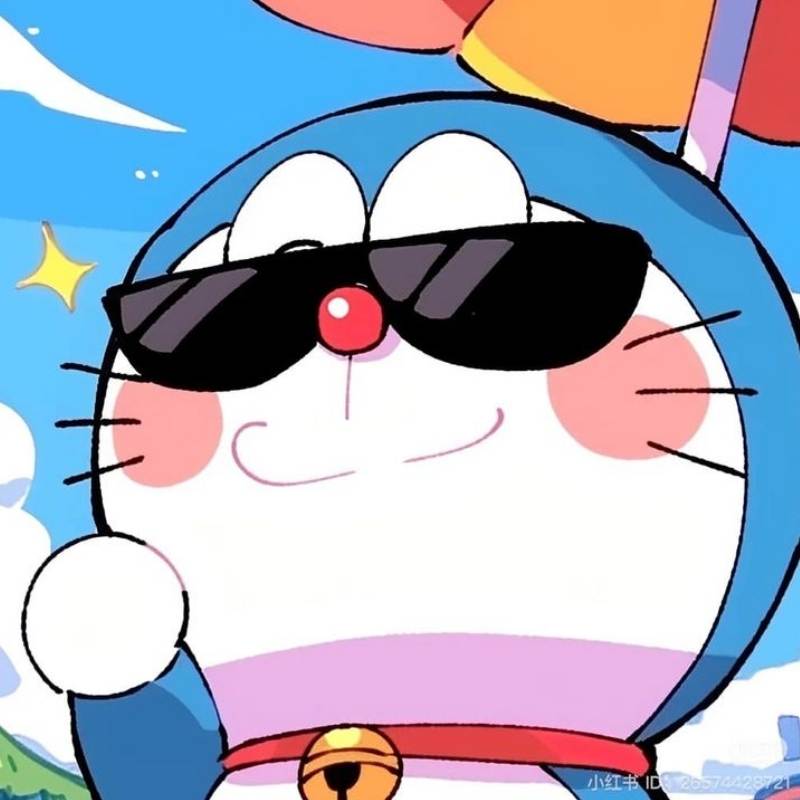 100+ avatar Doremon mới siêu dễ thương, ngầu năm 2026 8 avatar mèo máy doremon mang kính