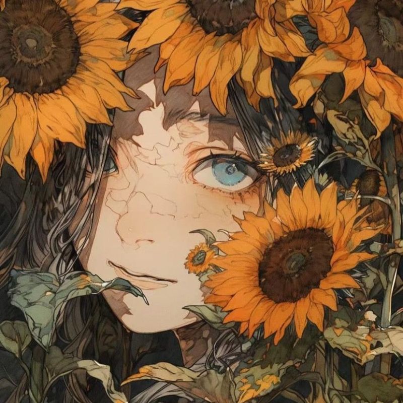 100+ Avatar hoa hướng dương đẹp, rực rỡ hợp mọi nền tảng social 25 Ảnh vẽ hoa hướng dương buồn