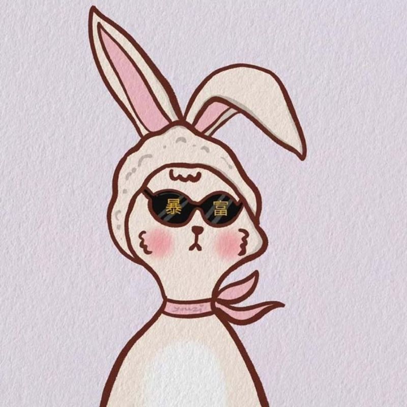 +100 avatar TikTok vô tri cute, cực lầy lội, nhìn là muốn dùng 42 avatar tiktok vô tri hài hước thỏ trắng