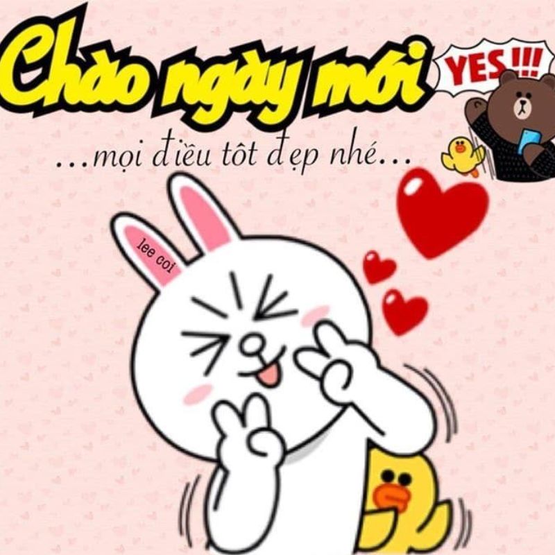 69+ meme chào buổi sáng hài hước giúp ngày mới thêm vui 21 Meme Thỏ chào buổi sáng đáng yêu