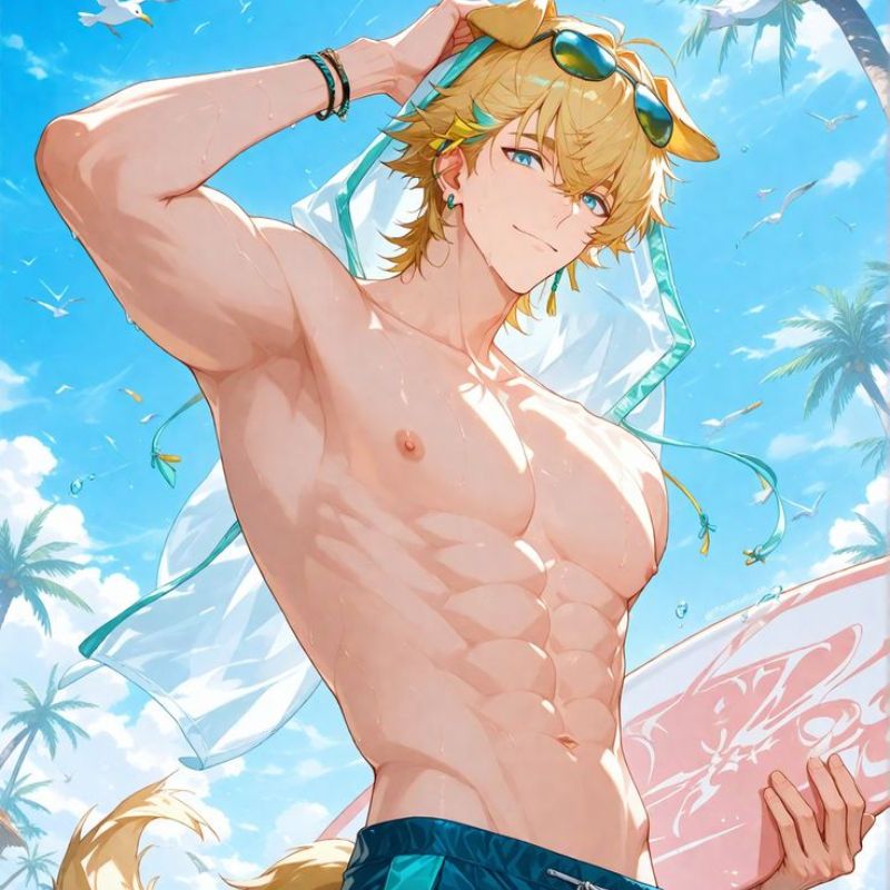 100+ Ảnh anime boy 6 múi đẹp, ngầu, body chuẩn cuốn hút nhất 4 Boy 6 múi ảnh anime biển